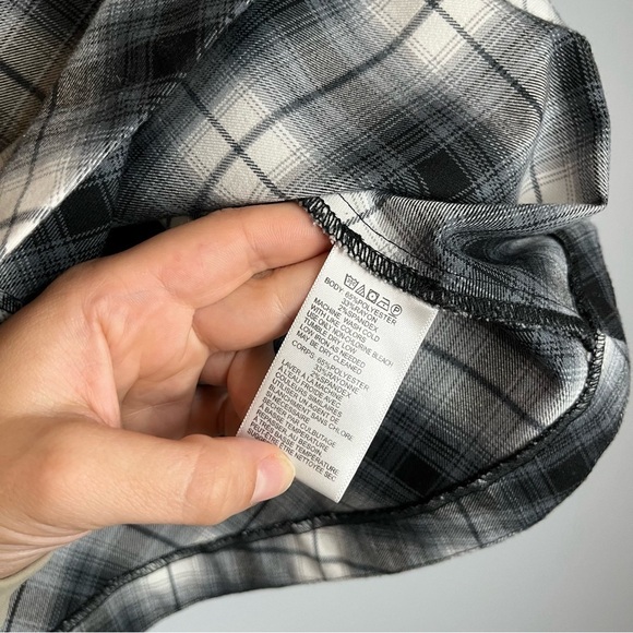 Urban Outfitters Silence + Noise Maxwell Blue Plaid A-Line Mini Skirt Size 10 - Picture 8 of 15